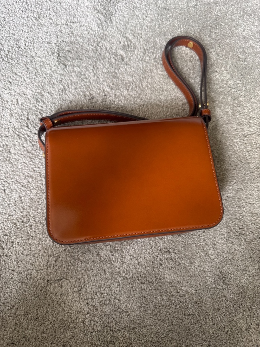 Tory Burch Robinson Spazzolato Shoulder bag color Dark Sienna - Picture 3 of 8